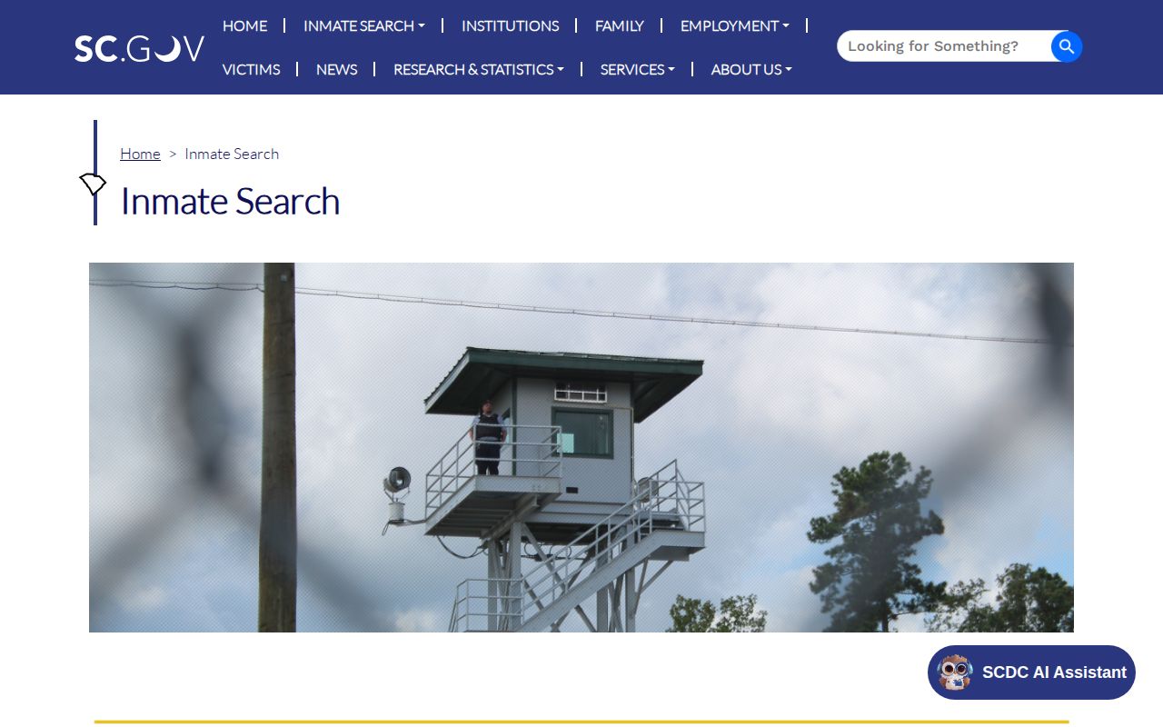 SCDC current inmate search scope for Lee Correctional Institution release checks