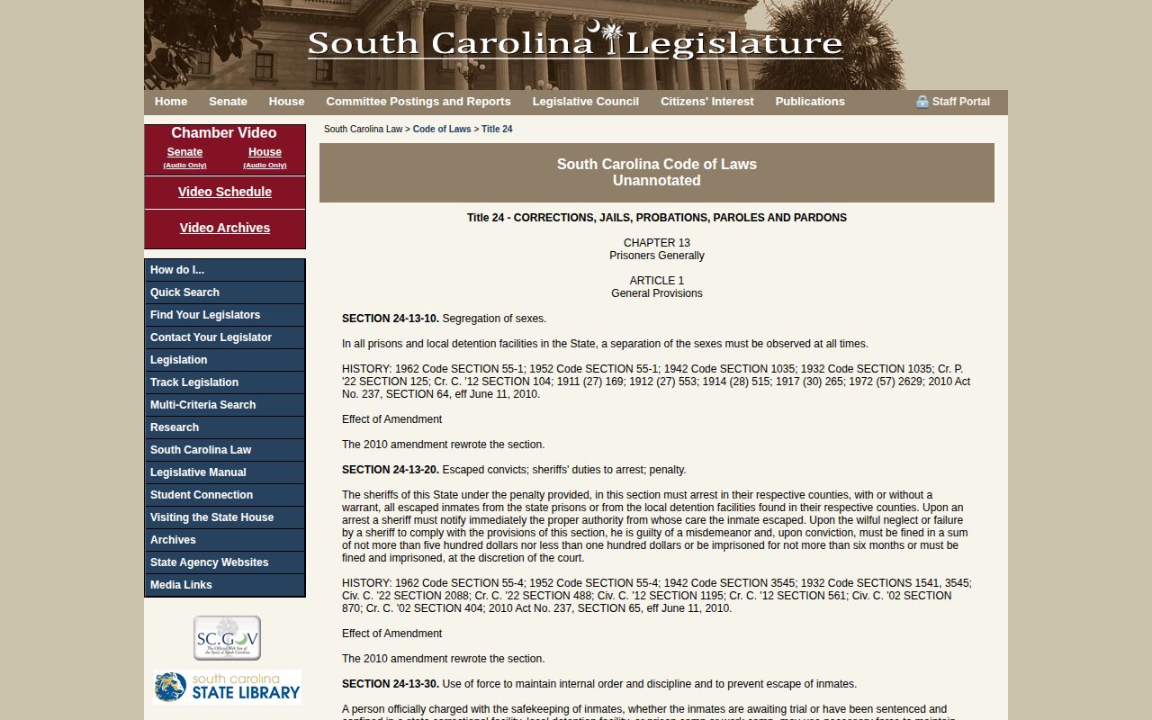 Lee County projected release sentence credit and 85 percent statutes